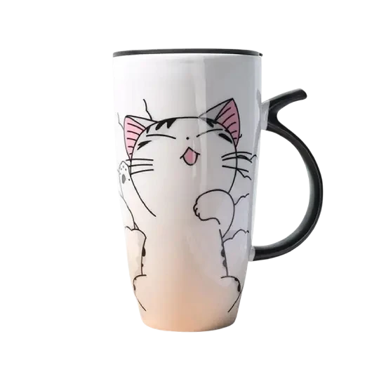 Mug en céramique avec motif chat