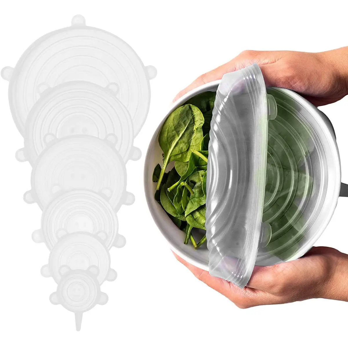 Couvercles extensibles en silicone