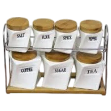 Ensemble de pots de rangement en céramique