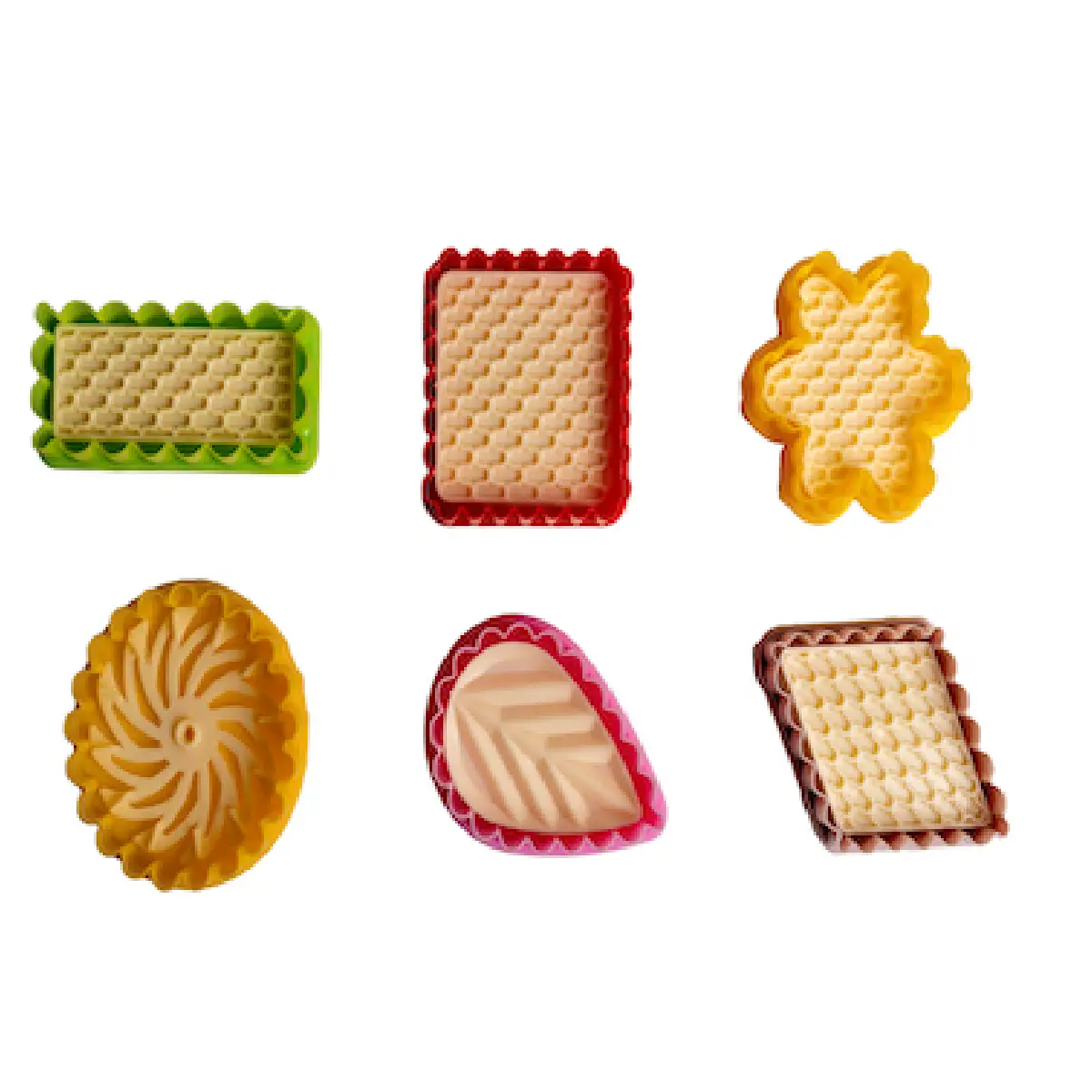 Decoupoirs sables chaine lot de 6