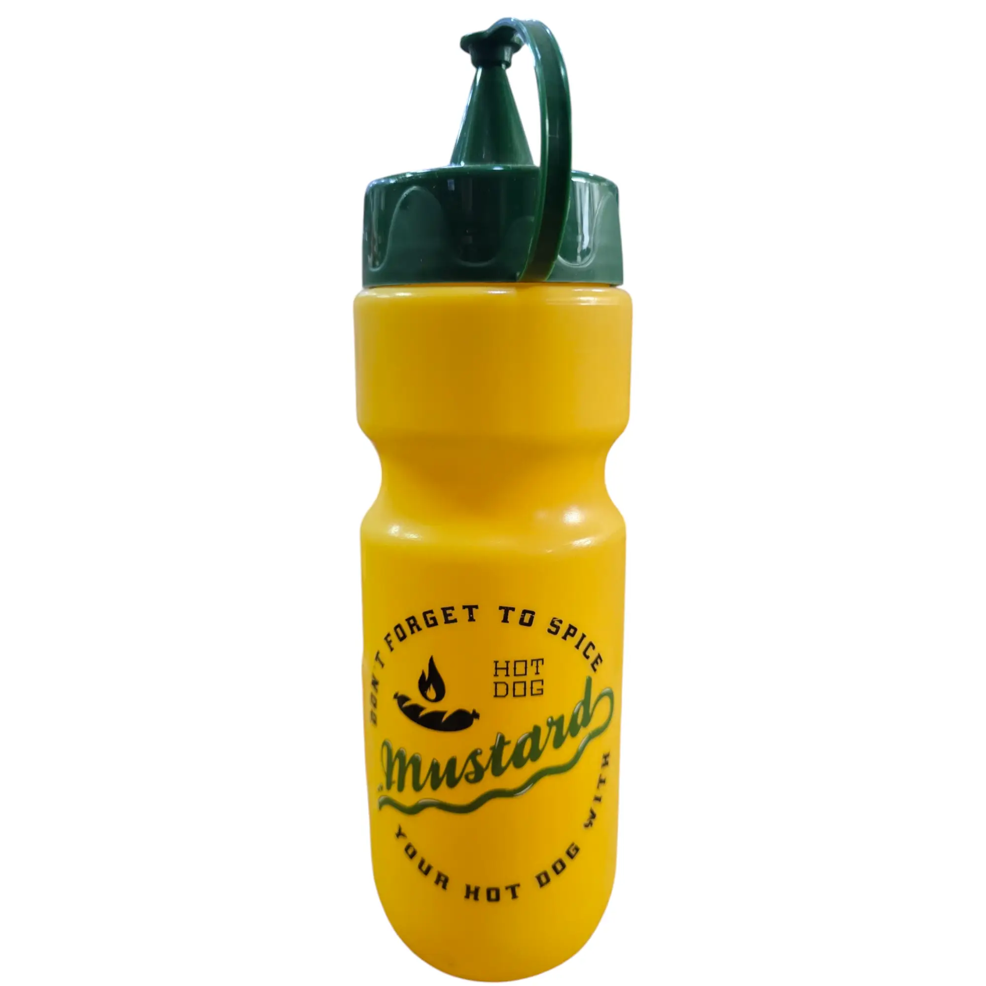 Bouteille de moutarde à motifs