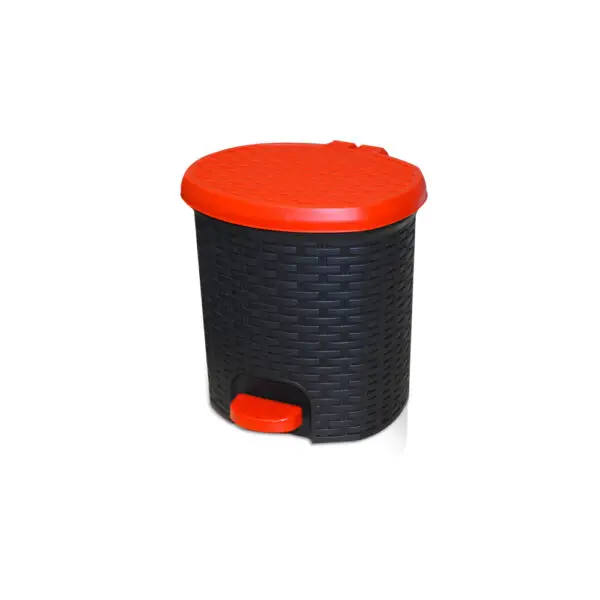 Poubelle à pédale rotin